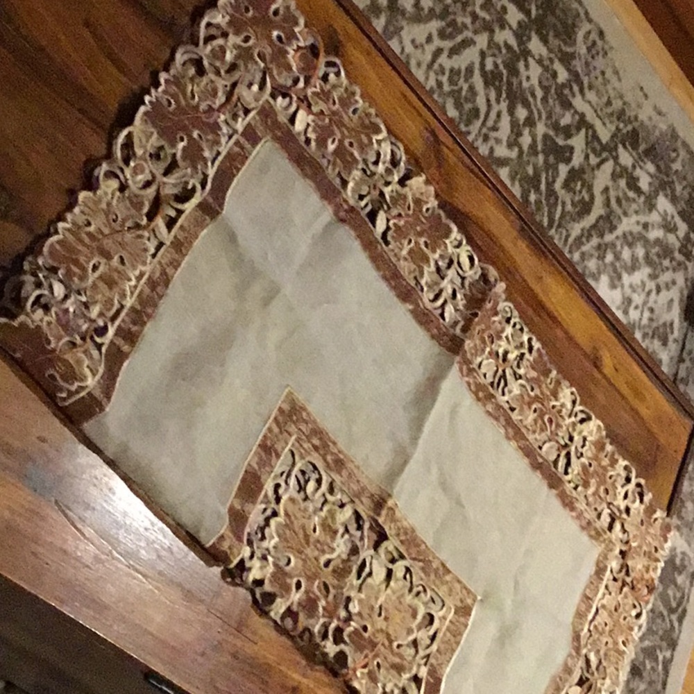 Oversized Fall Leaves square doily